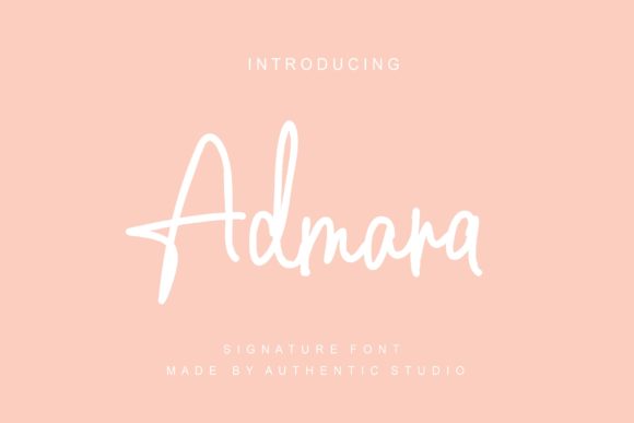 Admara: A Handwritten Font for Editorial Elegance