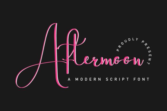 Aftermoon Font: Elevate Your Brand with Elegant Handwritten Typography