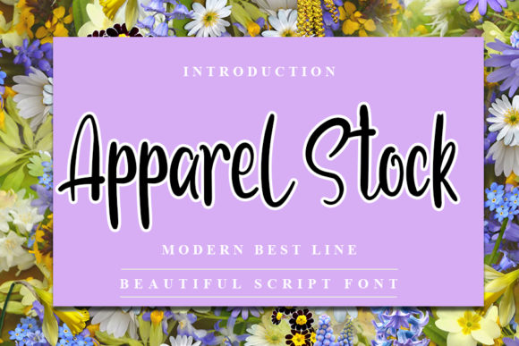 Apparel Stock: A Handwritten Font for Editorial Design
