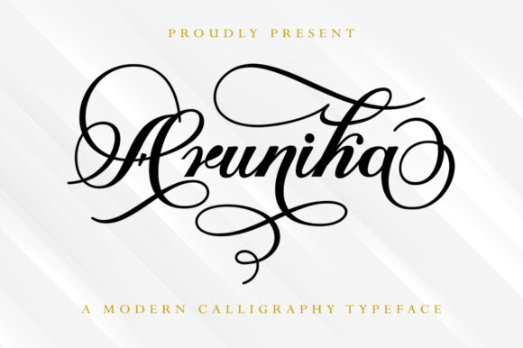 Arunika Font: A Script Handwritten Typeface for Creative Makers