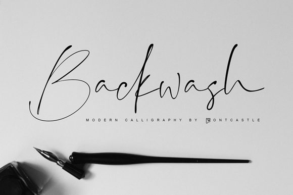Backwash Font: A Stylish Script for Real-World Branding