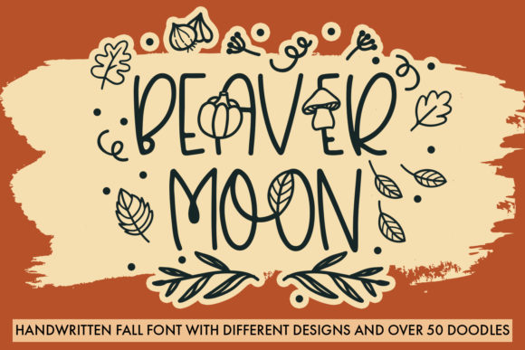 Beaver Moon Font for Fall Campaigns and Creative Projects