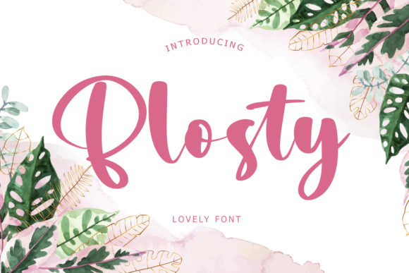 Blosty: A Delicate Handwritten Font for Branding Projects