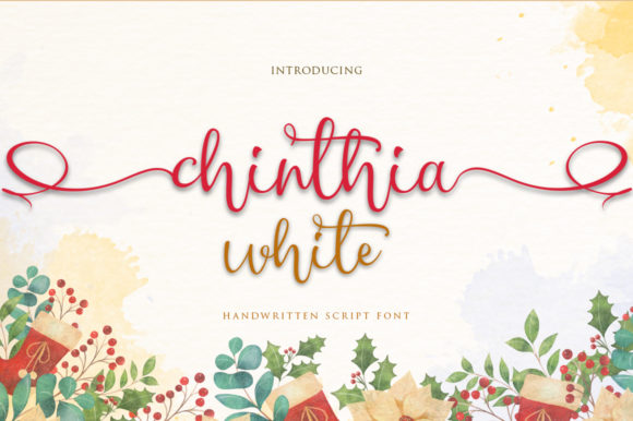 Chinthia White: A Handwritten Font for Editorial Elegance