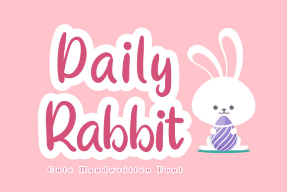 Daily Rabbit Font for Kids-Friendly Branding and Creative Design