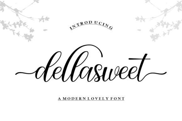 Dellasweet Font: A Handwritten Script for Elegant Branding