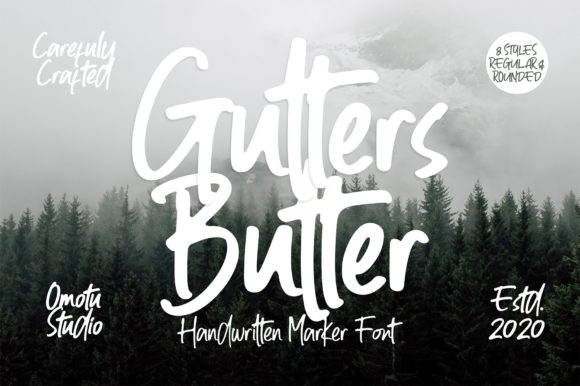 Gutters Butter Font: A Bold Script for Branding and Packaging