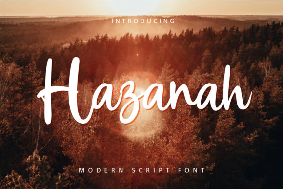 Hazanah: A Handwritten Script Font for Elegant Brand Identity