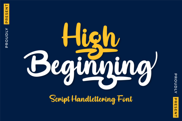High Beginning Font for Unique and Modern Branding Projects
