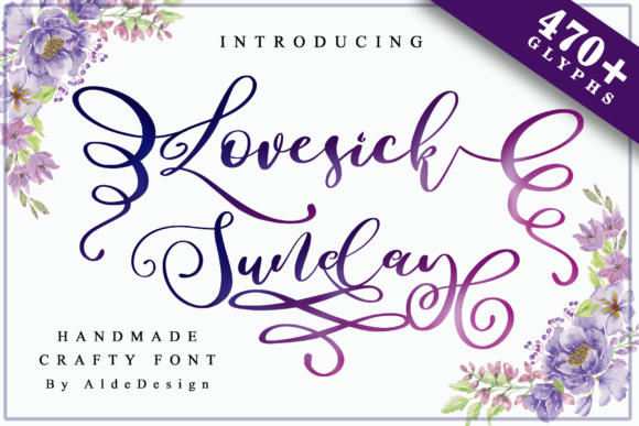 Lovesick Sunday: A Font for Romantic and Elegant Editorial Design