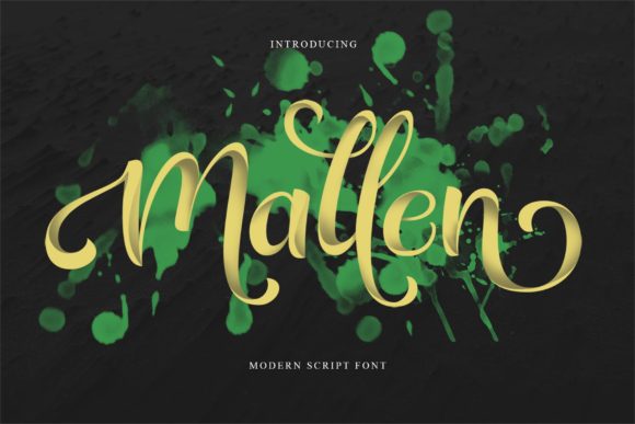 Mallen Handwritten Font for Crafters and Product Makers