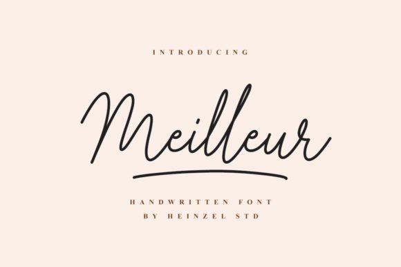 Meilleur: A Flowing Handwritten Font for Editorial Elegance