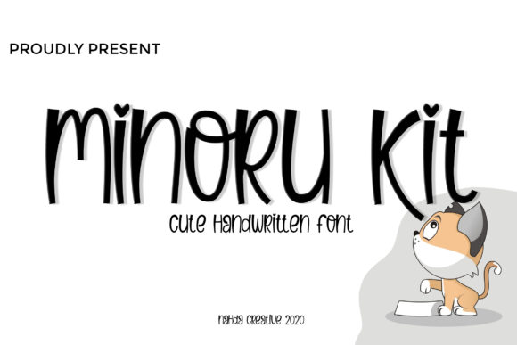 Minoru Kit: A Handwritten Font for Creative Craft Projects