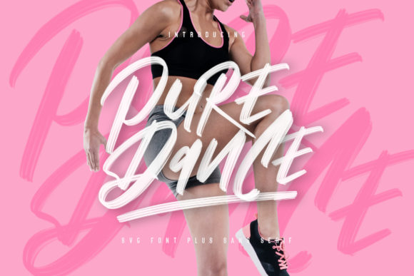 Pure Dance Font: A Script Handwritten Typeface for Craft Projects