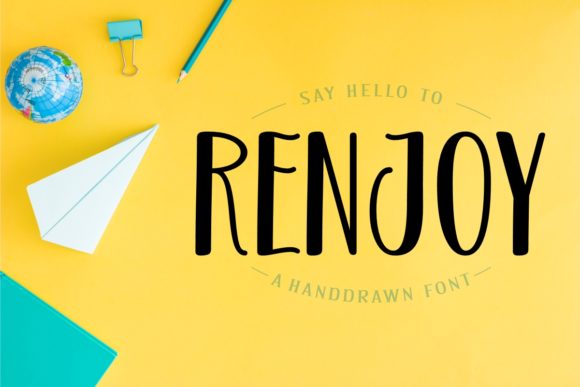 Renjoy: A Handwritten Font for Thoughtful Typography