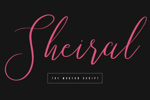 Sheiral: A Handwritten Script Font for Editorial Elegance