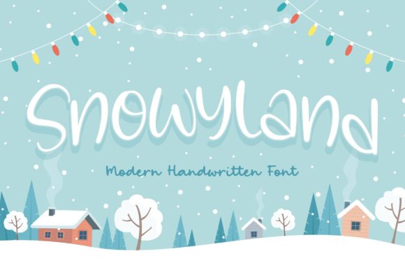 Snowyland Font for Whimsical Crafting and Holiday Design