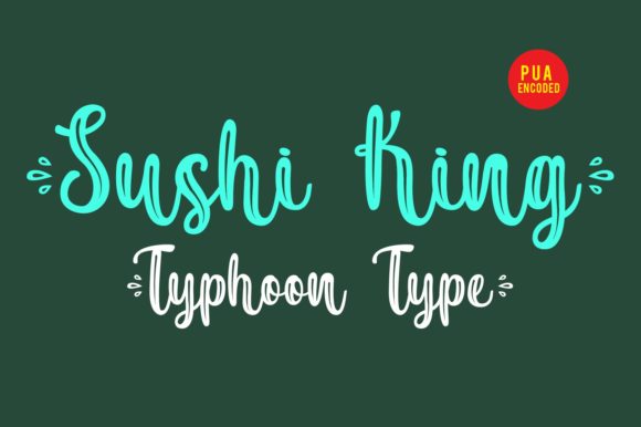 Sushi King Font for Editorial Design and Branding