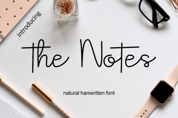 The Notes Font: A Handwritten Typeface for Modern Editorial Design