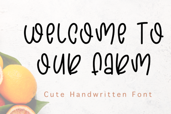 Welcome to Our Farm Font for Playful Web Design