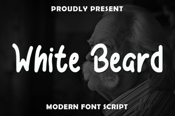 White Beard Font for Editorial Design and Branding