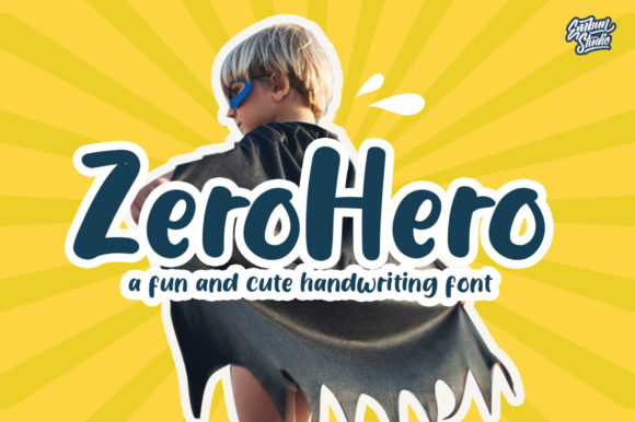 Zerohero Font: A Joyful Script for Creative Branding